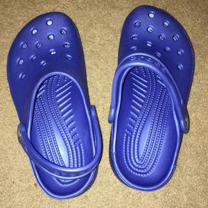 Blue crocs - size 3 in Boys, size 5 in girls